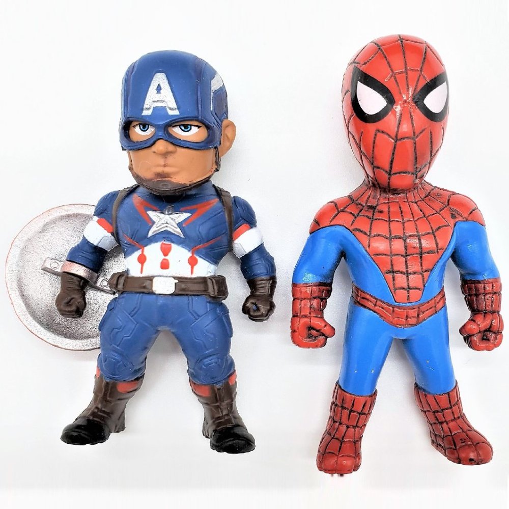Captain America & Spiderman Mini Figures